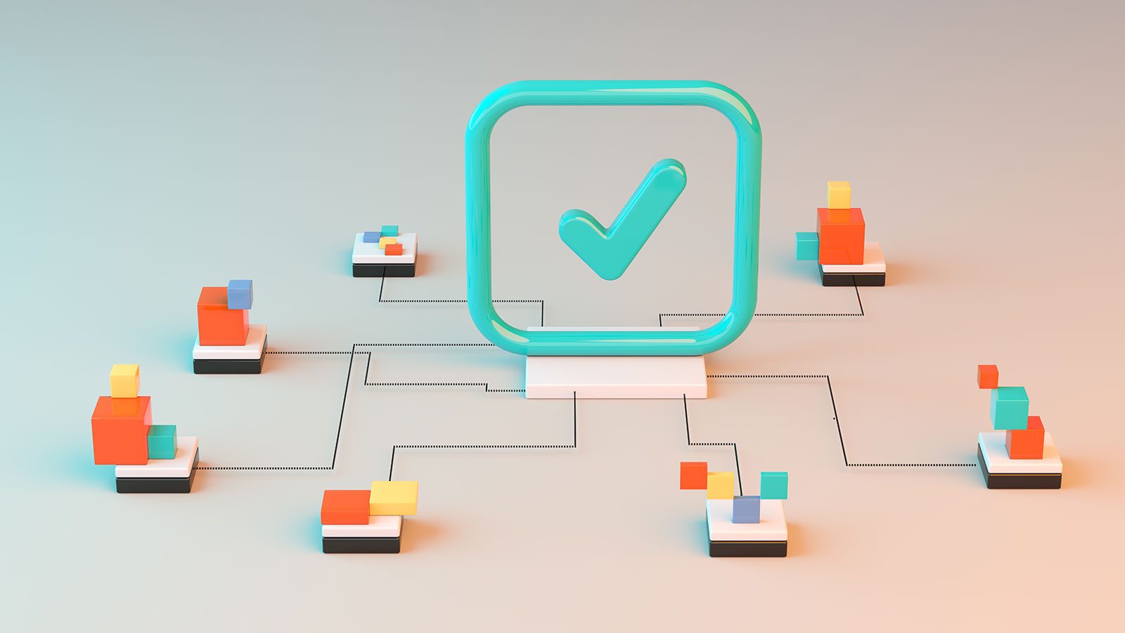 Connected systems resolving to a single approved business outcome
